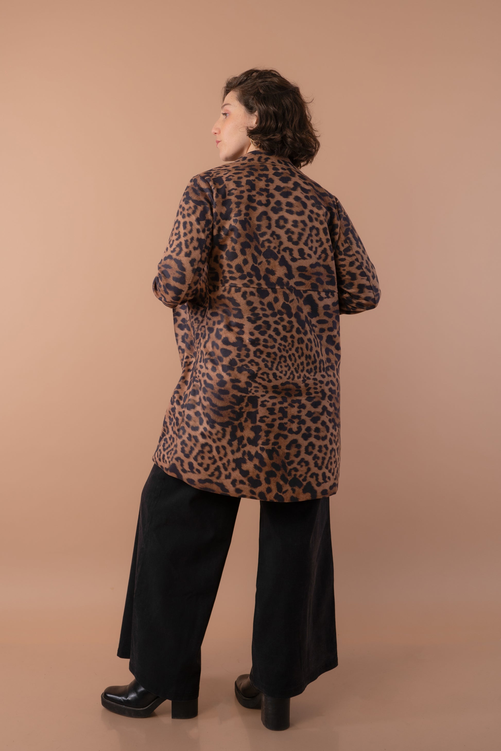 Abrigo animal print