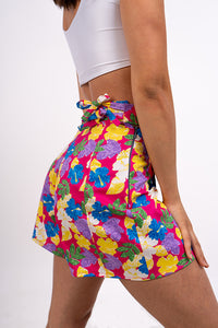 Short falda floral