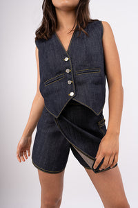 Short falda denim