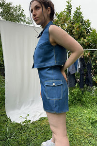 Short tipo falda Jeans