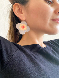 Aros Colgantes Flor